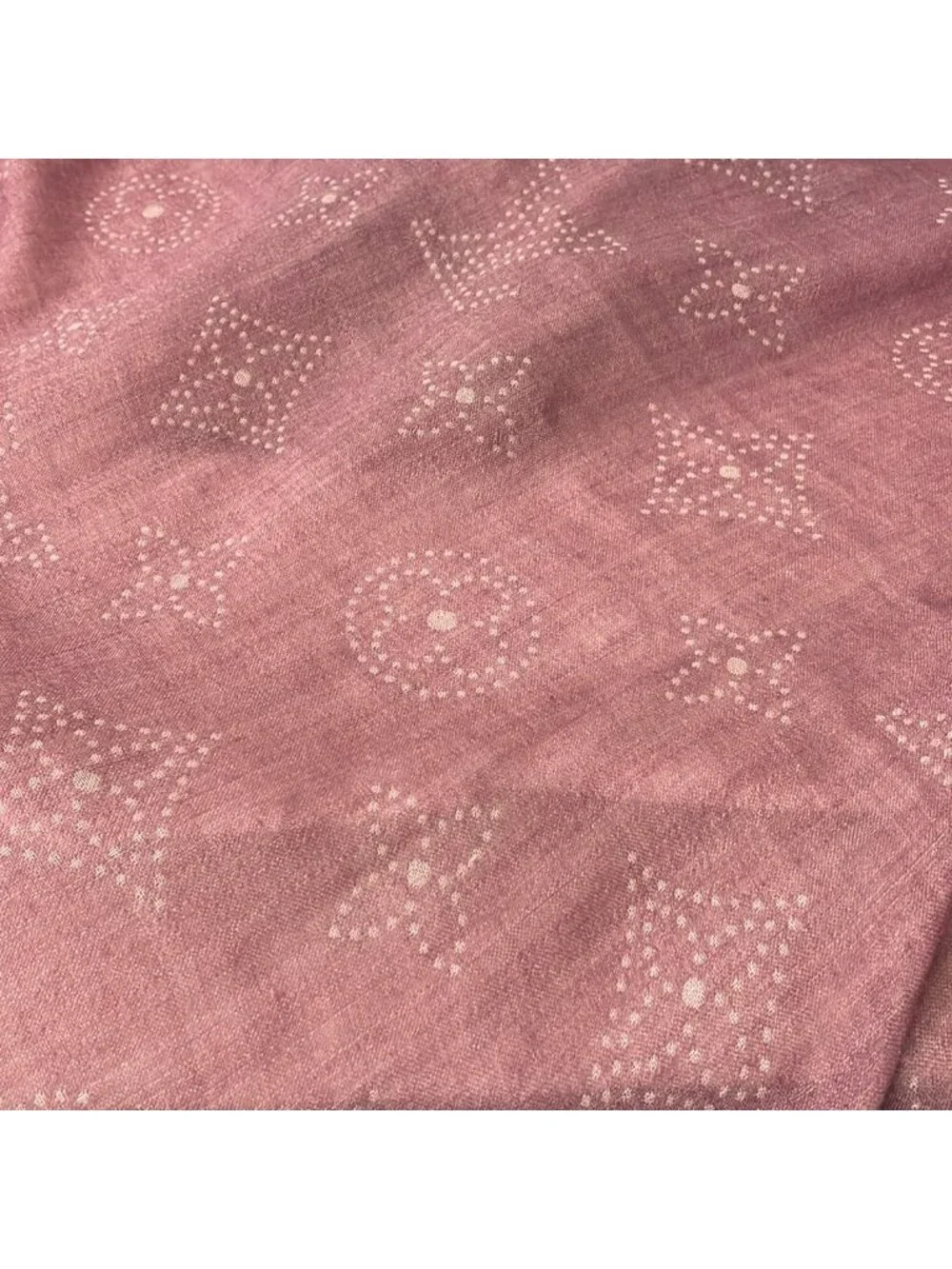 Louis Vuitton Shawl Monogram Pink Cashmere Silk Scarf